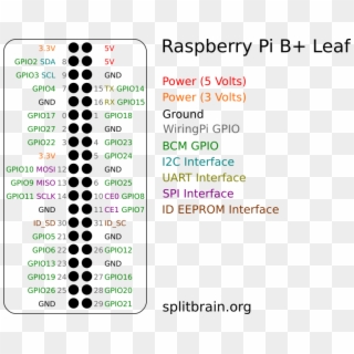 Raspberry Pi B Pinout Leaf - Raspberry Pi Clipart