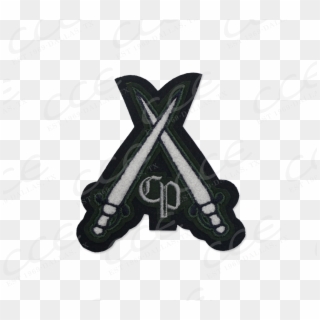 College Park Hs Crossed Swords Sleeve Mascot - Cross Clipart