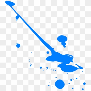 Blue Splatter Paint Clip Art - Blue Splatter Paint Png Transparent Png
