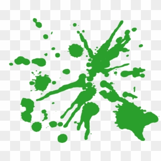Splatter Transparent Background - Green Paint Splatter Spray Paint Clipart