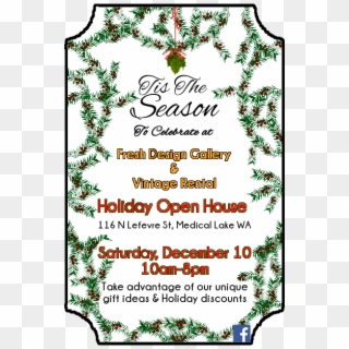 Holiday Open House - Floral Design Clipart