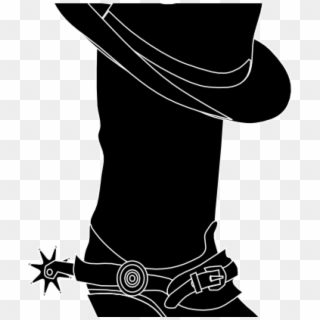 Cowboy Boots Clipart Free Cowboy Cowgirl Silhouette - Clip Art - Png Download