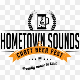 Hometown Sounds & Craft Beer Fest - Graphic Design Clipart