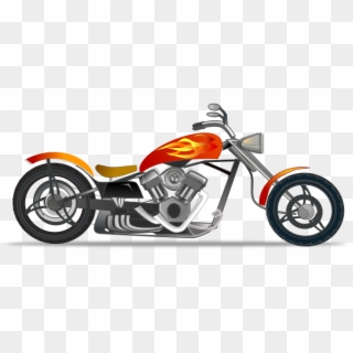 Harley Davidson Clipart Transparent - Motorcycle Clipart No Background - Png Download