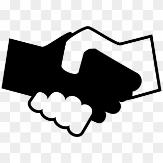 Black And White Shaking Hands Comments - Mano Blanca Y Negra Png Clipart