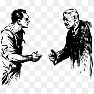 Men Shaking Hands - Man Shaking Hand Drawing Clipart