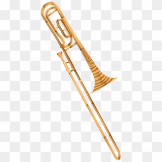 A Brass Instrument Consisting Of A Long Cylindrical Clipart
