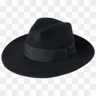 Black Hipster Hat - Round Black Hat Clipart