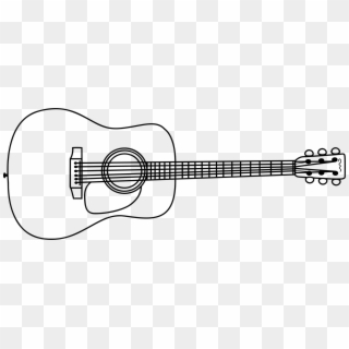 1944 X 750 16 - Clip Art Guitar Black And White - Png Download