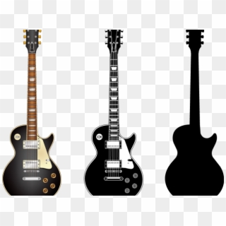 Guitar Clipart Silhouette - Gibson Les Paul Vector - Png Download