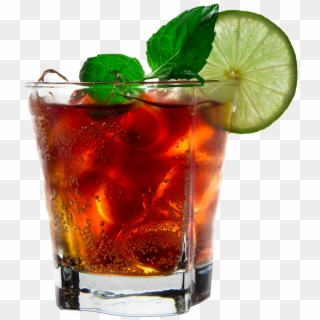 Cola With Ice Cubes Png Royalty-free Image - Tragos De Ron Png Clipart