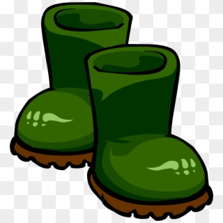 Green Rubber Boots - Green Boots Clipart Png Transparent Png
