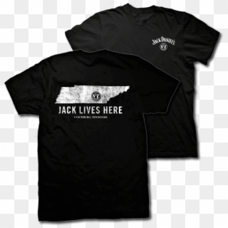 Ely Jack Daniels "jack Lives Here" Black Tee Shirt - Traitors Band Shirt Clipart