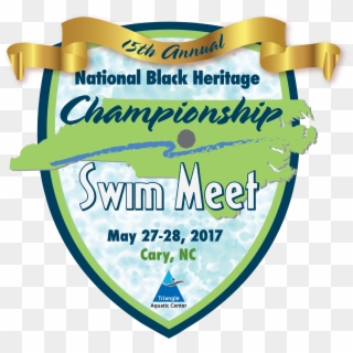 National Black Swim Meet Logo 2017 Outlines - Emblem Clipart