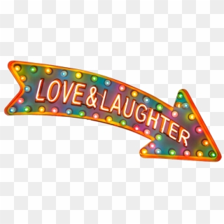 'love & Laughter↷' Neon Sign ๑෴mustbasign෴๑ - Circle Clipart