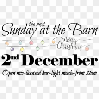 Sunday At The Barn - Baker Clipart