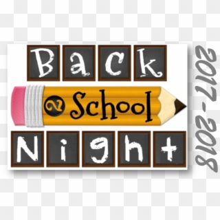 Back To School Night - Calligraphy Clipart