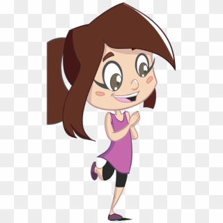 Wide Format, Transparent Background - Cartoon Girl Png No Background Clipart