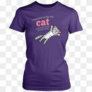 Flying Cat District T-shirt - Breast Cancer Awareness Shirt Ideas Clipart