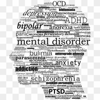 Mental Disorder Silhouette - Mental Disorders Clipart