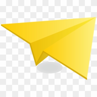 Diy Papier, Yellow Paper, Paper Plane, Clip Art, Paper - Triangle - Png Download