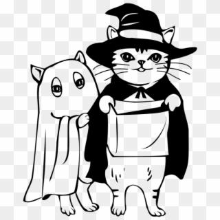 Halloween, Monster, Cat, Witch, Costume - Costume Clipart