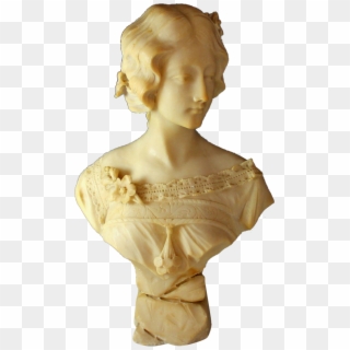 Marble Sculpture Of A Young Lady By A - Bust Clipart