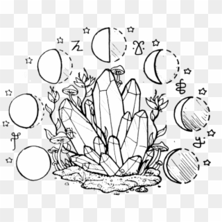 Drawn Crystals Witch - Crystal Ball Drawing Transparent Clipart