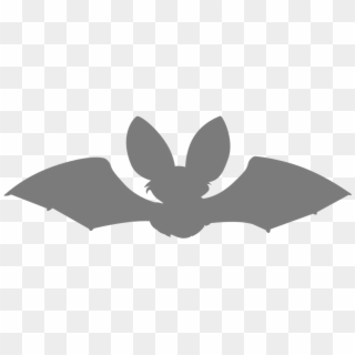 Bat Silhouette Icon - Emblem Clipart