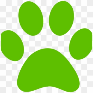4546539 Cat Paws Clipart - Green Dog Paw Print - Png Download