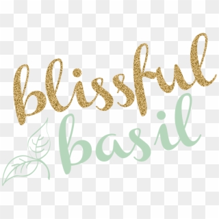 Blissful Basil Logo - Calligraphy Clipart