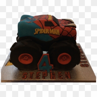 Spiderman Monster Truck - Spiderman Monster Truck Cake Clipart