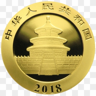 Na Panda 15g Gold Coin 2018 Back - 2019 China Panda Silver Clipart