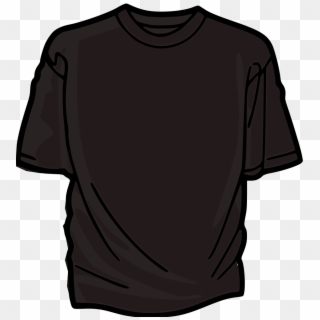 White Fade Png , Png Download - Sketch Of A Black T Shirt Clipart