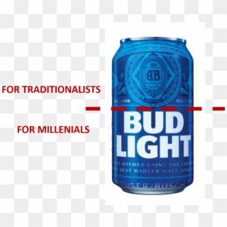 Bl Split Can - Bud Light Branding Clipart