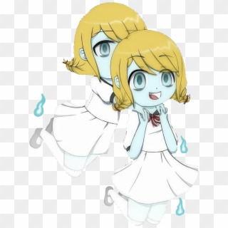 Ghost Sister Animegirl Girl Anime Cute Colorful Handpai - Cartoon Clipart