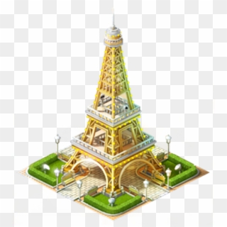 Eiffel Tower Png Free Download - Transparent Eiffel Tower Gold Png Clipart