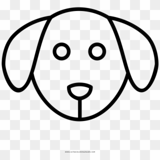 Dog Face Coloring Page - Cara De Perro Para Pintar Clipart
