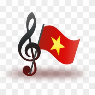 Vietnamese Music Logo Shadow - Flag Clipart