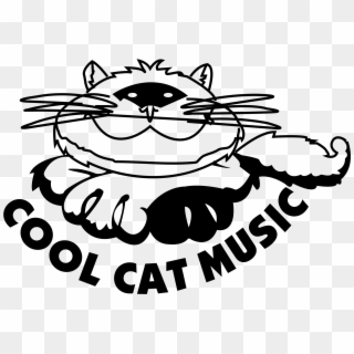 Cool Cat Music Logo Png Transparent - Cat Music Clipart