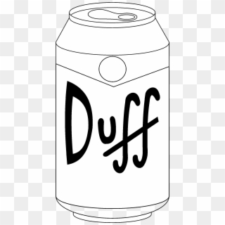 Duff Beer Logo Black And White - Duff Beer Clipart