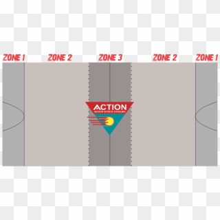Action Dodgeball Zones - Action Indoor Sports Clipart