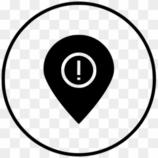 Location Pin Marker Destination Place Gps Navigation - Circle Clipart