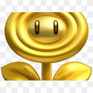 Mario Clipart Gold Coin - Golden Fire Flower Mario - Png Download
