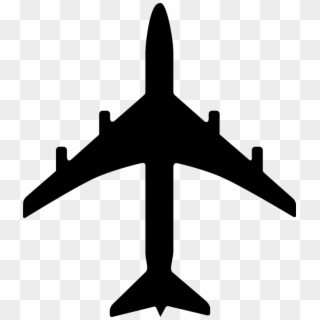 Airplane Icon Vector Png - Airplane Silhouette Clipart