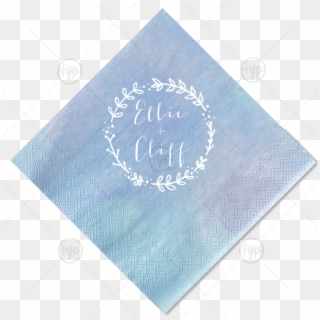 Com Hand Drawn Wreath Napkin For Your Party's Chic - Paper Clipart
