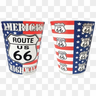 Route 66 American Flag America's Highway Shot Glass - Coffee Cup Clipart