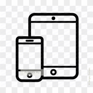 Smartphone Clipart Mobile Icon - Tablet And Phone Icon - Png Download