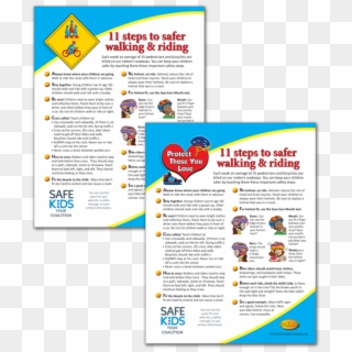 11 Steps To Safer Walking & Riding Parent Tip Sheet Clipart