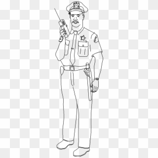 Policeman - Standing Clipart